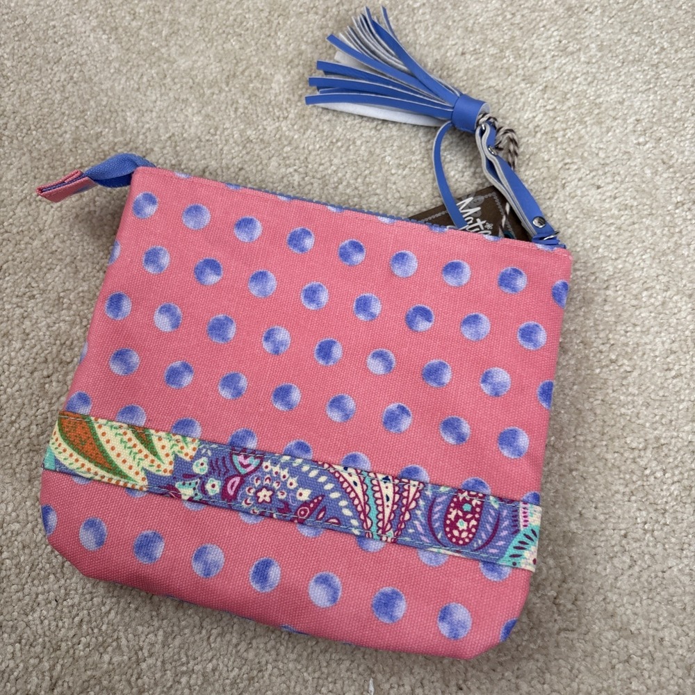 Matilda Jane Make Up Pouch Pink Paisley NWT - Picture 3 of 8